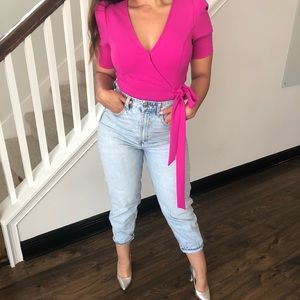 Zara High Waisted Mom Jeans